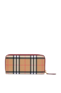 Бумажник в клетку с круговой застежкой Burberry
