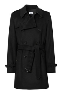 Укороченный тренч черного цвета Burberry