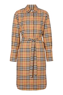Платье-рубашка в клетку Burberry