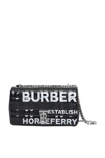 Стеганая сумка с контрастным логотипом Burberry