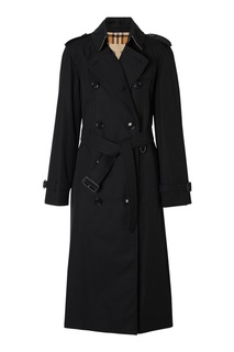 Удлиненный тренч черного цвета Burberry