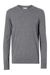 Кашемировый пуловер серого цвета Burberry