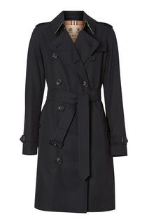 Классический черный тренч Kensington средней длины Burberry