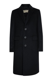 Однобортное пальто из шерсти с кашемиром Burberry