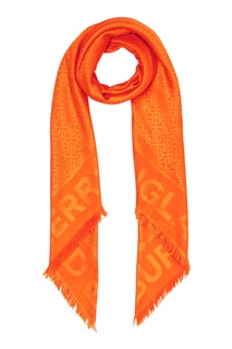Оранжевый платок с логотипом Burberry