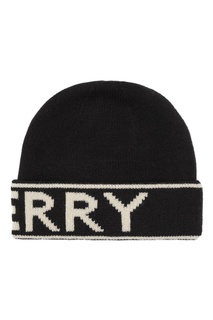 Черная шапка с логотипом Burberry