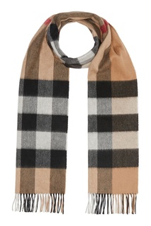 Бежевый шарф в клетку Burberry