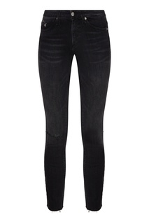 Черные джинсы с декоративным разрезом Calvin Klein