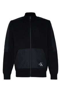 Черная толстовка с логотипом Calvin Klein