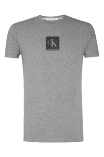 Серая футболка из хлопка Calvin Klein