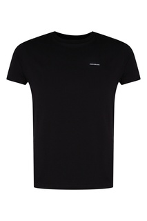 Черная футболка из трикотажа Calvin Klein