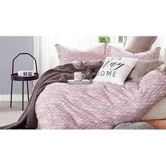 Комплект полутораспальный Satin de Luxe Меланж сиреневый Cleo