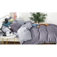 Комплект евростандарт Satin de Luxe Звездная росыпь Cleo