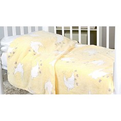 Плед (100х150 см) Барашки на желтом Baby Nice