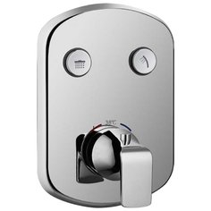 Смеситель для душа CEZARES Globo F-VDIM2-TB-01 однорычажный с термостатом встраиваемый хром