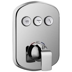 Смеситель для душа CEZARES Globo F-VDIM3-TB-01 однорычажный с термостатом встраиваемый хром