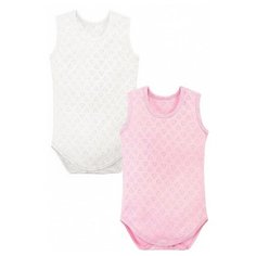 Боди Веселый Малыш размер 86, молочный/розовый