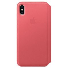Чехол Apple Folio кожаный для Apple iPhone XS Max peony pink