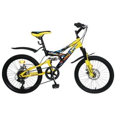 Подростковый горный (MTB) велосипед Top Gear Hooligan (ВН20209) желтый (требует финальной сборки)