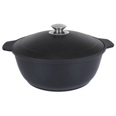 Кастрюля Kukmara Традиция ж40а жаровня 26 см 4 л, черный