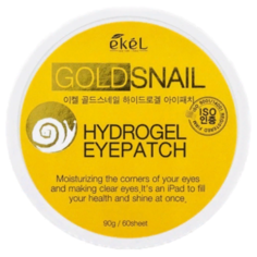 Ekel Gold Snail Hydrogel Eyepatch Гидрогелевые патчи для кожи вокруг глаз 90 г (60 шт.)
