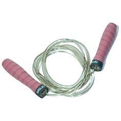 Скакалка с подшипником Original FitTools FT-JR-TRP розовый/серый 310 см