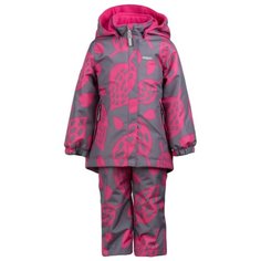 Комплект с полукомбинезоном KERRY Hedvig K20036A 02630/03700 размер 116, 03700 серый/розовый