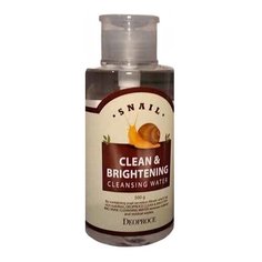 Deoproce очищающая вода для снятия макияжа с муцином улитки Clean & Brightening Snail Cleansing Water, 500 г