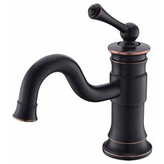 Смеситель для раковины (умывальника) Timo Adelia 6061/04F Black-Antique однорычажный