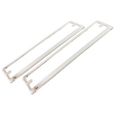 Рамка для номера Dollex SPL-26 серебристый 2 шт.