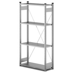 Стеллаж Klesto НE204-412 125х40х200 см серый