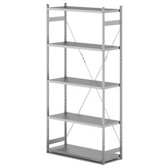 Стеллаж Klesto SE205-410 100х40х200 см серый
