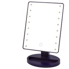 Зеркало косметическое настольное Marta MT-2654 с подсветкой темный топаз