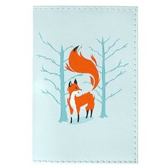 Обложка для паспорта Mitya Veselkov Лиса в лесу OZAM416, Принт
