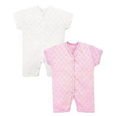 Песочник Веселый Малыш размер 68, розовый/белый