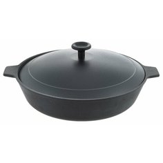 Сковорода Добрыня DO-3318 26 см, с крышкой, черный