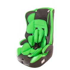 Автокресло группа 1/2/3 (9-36 кг) Мишутка LB 513RF, 28 green/black dot