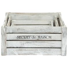 Secret de Maison Набор из 3 ящиков CIBOIRE HX16-832 S/3 античный белый