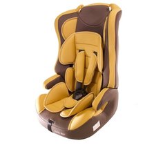 Автокресло группа 1/2/3 (9-36 кг) Мишутка LB 513RF, light brown/brown