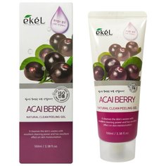 Ekel Пилинг-скатка Natural Clean Peeling Gel Acai Berry с экстрактом ягод асаи 100 мл