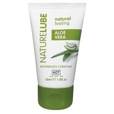 Гель-смазка HOT Смазка на водной основе с алоэ вера Nature Lube - 30 30 мл туба