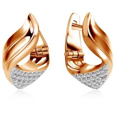 Бронницкий Ювелир Серьги из красного золота С132-4215