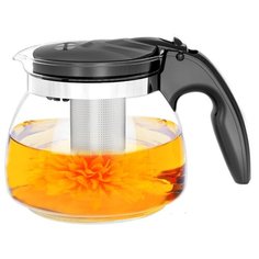 Veitron Чайник заварочный стеклянный ZY-X120 1.2 л прозрачный/черный