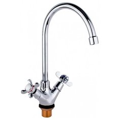 Смеситель для кухни (мойки) Timo 0223F двухрычажный хром