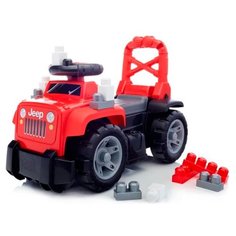 Каталка-толокар Mega Bloks Jeep First Builders Ride-On 3-в-1 (DBL17/DBL13) со звуковыми эффектами красный