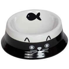 Миска Nobby 73374/73691/73380 140 мл черный/белый