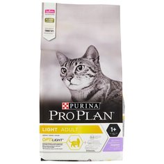 Корм для кошек Purina Pro Plan Light для здоровья кожи и шерсти, с индейкой 1.5 кг