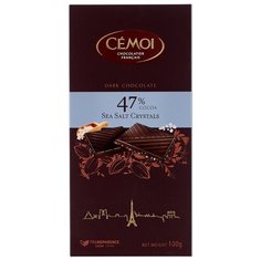 Шоколад Cemoi Горький 47% какао с кристаллами морской соли, 100 г