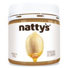 Nattys Паста-крем арахисовая Creamy с мёдом 170 г