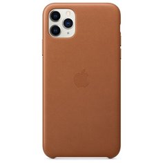 Чехол Apple кожаный для Apple iPhone 11 Pro Max золотисто‑коричневый